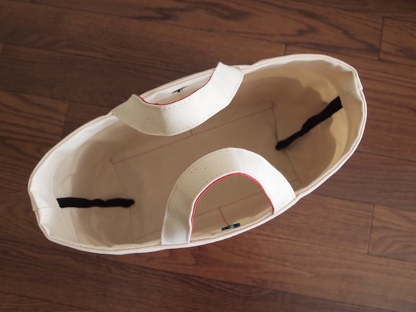 bicolor tote M (beige×yellw) 4枚目の画像