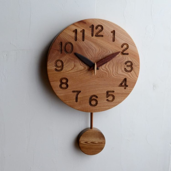 ～手作り木製 振り子時計～（２０cm） 4枚目の画像