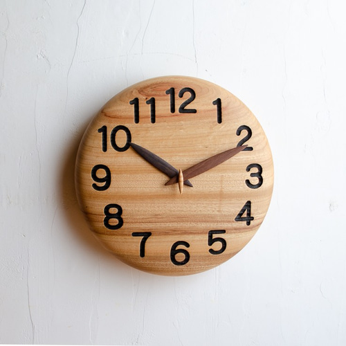 手作り木製時計～（30ｃｍ） 掛け時計・置き時計 FishCat 通販｜Creema