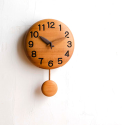 ～手作り木製振り子時計～（18cm） 2枚目の画像
