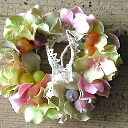 あじさい バッグチャーム リースブレスレット アーティ