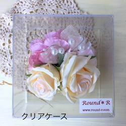 髙コサージュ バラ ピーチ 桜 パール セレモニー 結婚式 卒業 入学式 プレゼント 4枚目の画像