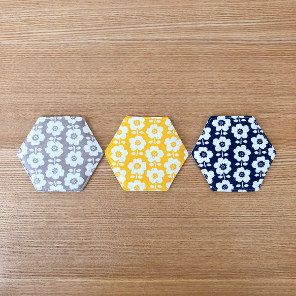 六角形 コースター【同色2枚セット】 その他キッチン小物 Nene