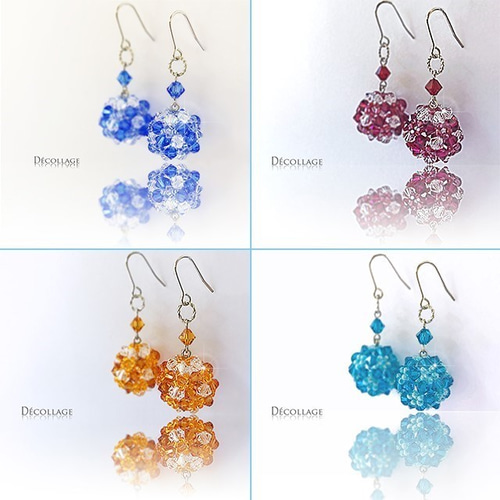 試着のみ！SWAROVSKI お花ピアス