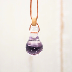 Resale : Grape pop soda, purple, Aqua drop of glass pendant 第2張的照片