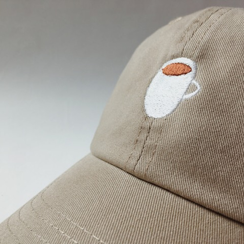 珈琲の刺繍キャップ / カーキ キャップ konii 通販 5723765