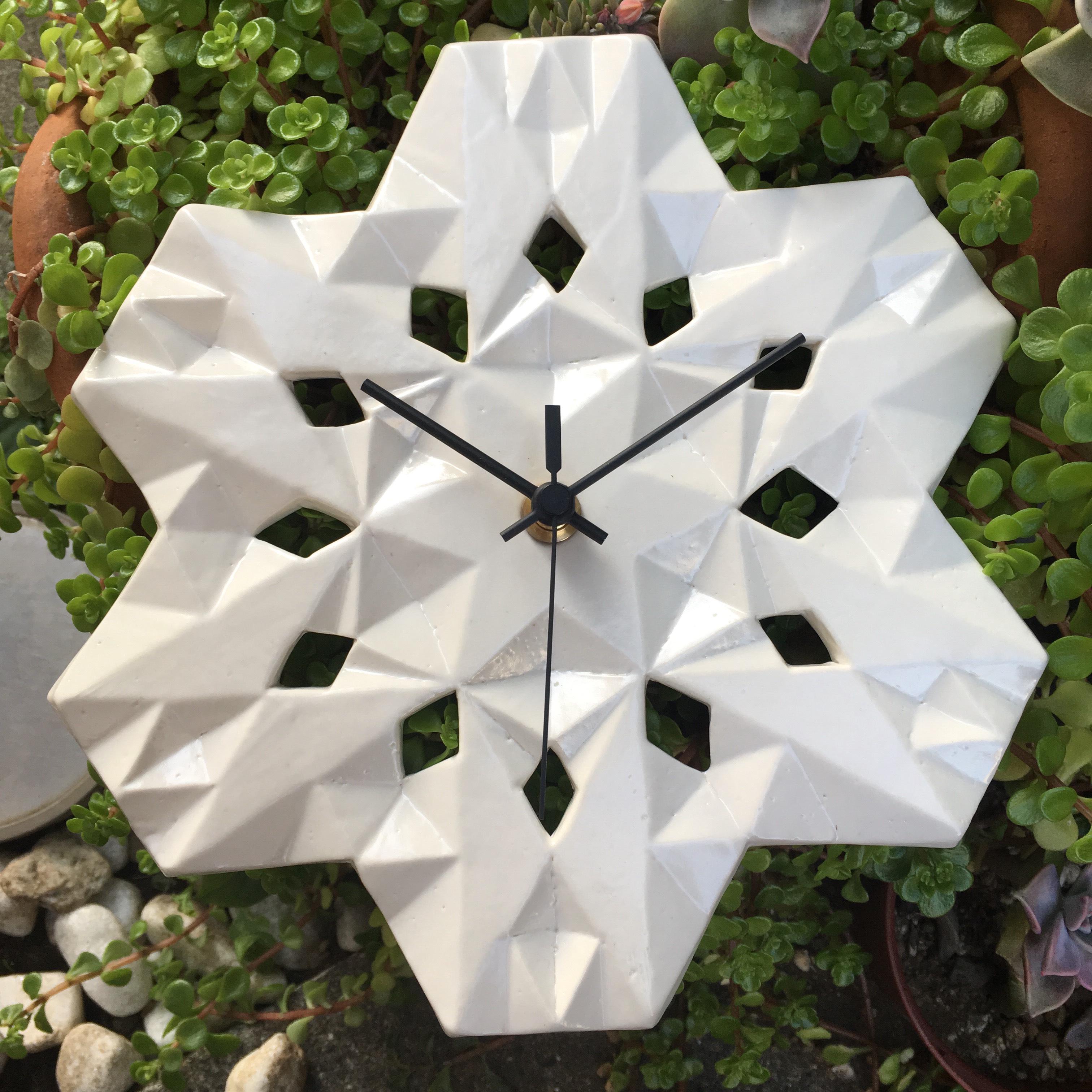 ウォールクロック01 白マット