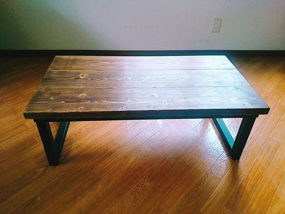【サイズオーダー専用】 アンティーク風iron×wood table~￥20000～ 2枚目の画像