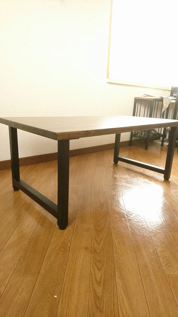 【アンティーク風 iron×wood table】鉄脚テーブル W120cm×D60cm×H38cm 3枚目の画像