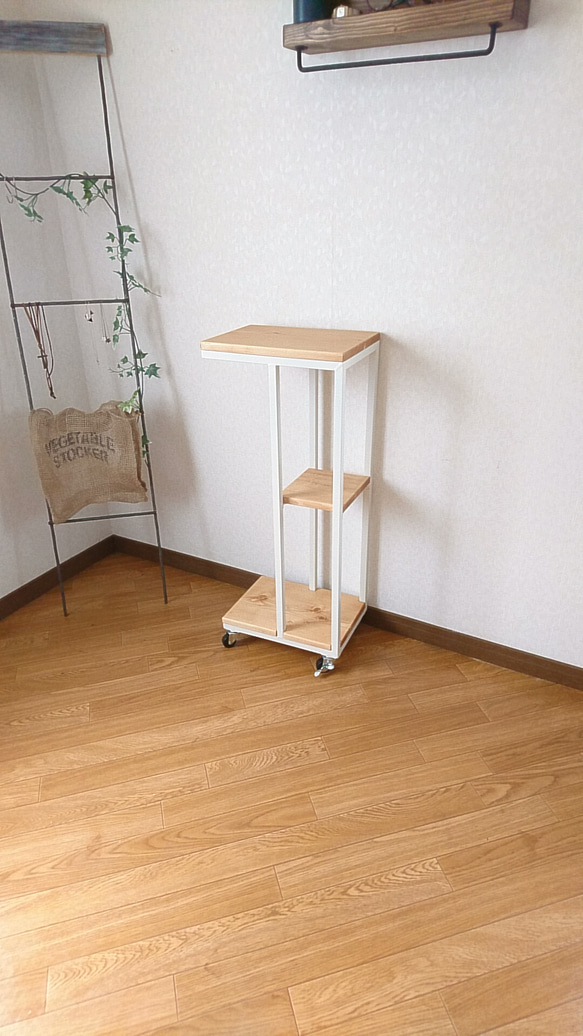 【 gulicomilk様専用】サイズオーダー品~iron×wood side table 2枚目の画像