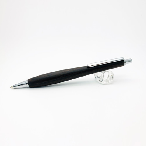 ■ハンドメイド！ボールペン・シャープペン 2本【黒檀＋錫（コクタン＋スズ）】 Shape Pen / 木製 シャープペン 0.5㎜ 黒檀 / こくたん SS1800 【送料