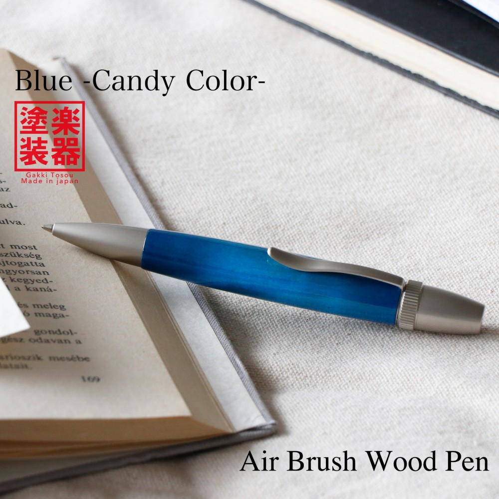 高級楽器塗装のボールペン Sun Burst / Blue パーカータイプ TGT1611