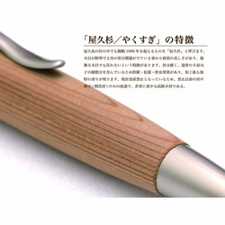 希少銘木 Patriot Wood Pen 屋久杉 / やくすぎ (手づくり筆記具) SP15303 送料無料 4枚目の画像