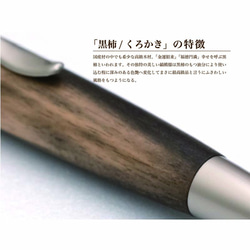 希少銘木 Patriot Wood Pen 黒柿 / くろかき (手づくり筆記具) SP15305 送料無料 4枚目の画像