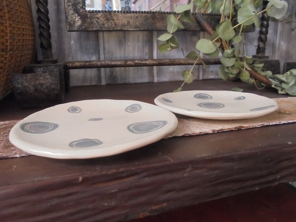 『モダン加飾maru小皿』取り皿銘々皿菓子皿小皿豆皿 3枚目の画像