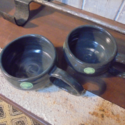 『大きなハンドルのカップ』スープカップ/サラダボール/シリアル/小鉢/コーヒー 3枚目の画像
