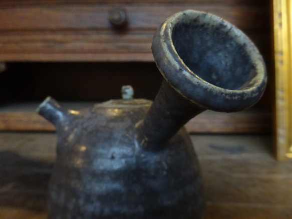 『モダン緑釉ポットく』ティーポットコーヒーお茶湯呑和モダン急須 6枚目の画像