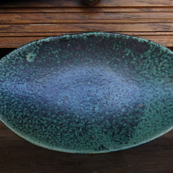『モダン加飾楕円皿26㎝』パスタ皿カレー皿サンマ皿盛り皿 2枚目の画像