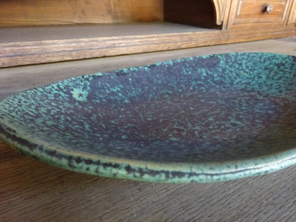 『モダン加飾楕円皿26㎝』パスタ皿カレー皿サンマ皿盛り皿 6枚目の画像