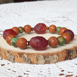 高品質　牛角型天眼天珠ブレスレット 天眼天珠 天眼水晶天珠 天眼珠牛角 水晶天珠 天然石 天珠 天然石 虹