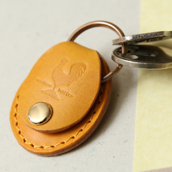 皮革鑰匙鏈“inaho”｜帶500日元硬幣的方便口袋 第2張的照片