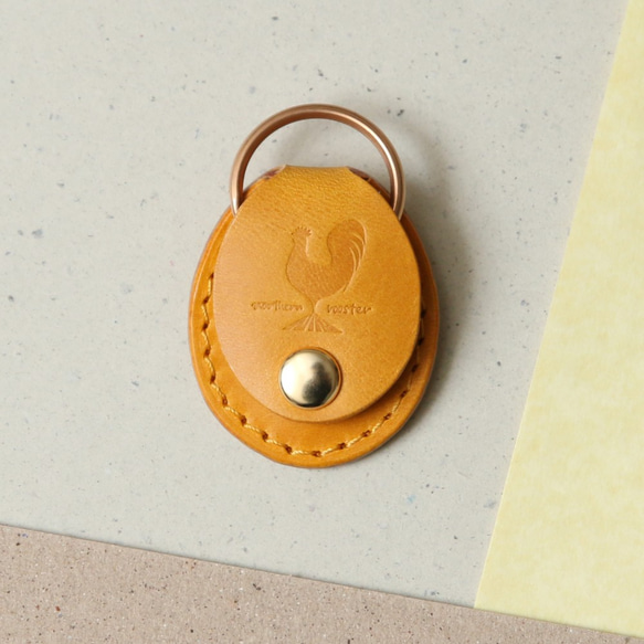 皮革鑰匙鏈“inaho”｜帶500日元硬幣的方便口袋 第3張的照片