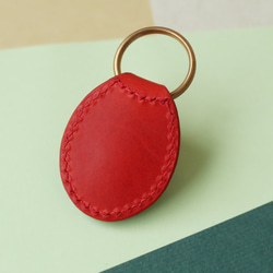皮革鑰匙扣“akatsuki”|附有方便的500日元硬幣袋 第3張的照片