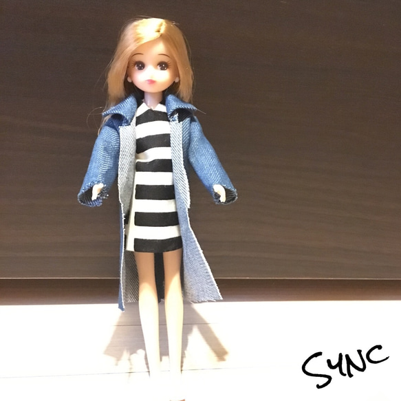 ♡ ハンドメイド リカちゃん服 おもた ♡ コート&ワンピ set ②
