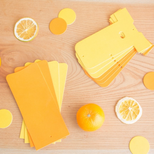 みかん_3点セット》名入れのできる本革キーホルダー 携帯ストラップ