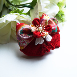 七五三 リボンと小物セット 匿名送料無料】七五三 髪飾り リボン つまみ細工髪飾り 【受注制作