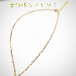 《送料無料》デザインリング×コットンパール　necklace　　 6枚目の画像