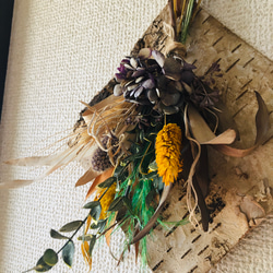 壁掛けドライフラワースワッグ 2枚目の画像