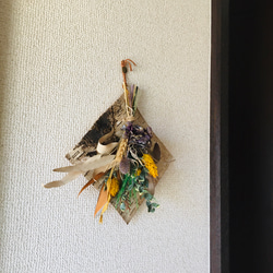 壁掛けドライフラワースワッグ 4枚目の画像