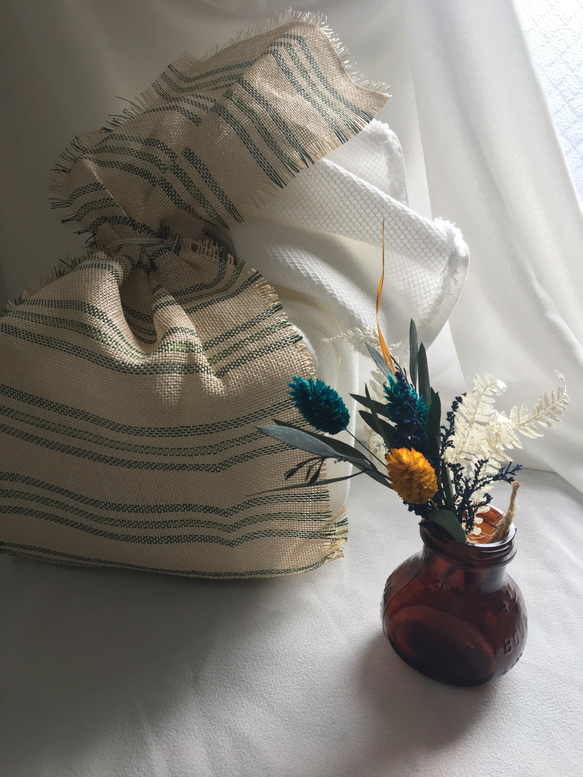 再販オムツケーキ　ドライフラワーブーケ付き 3枚目の画像