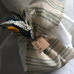 再販オムツケーキ　ドライフラワーブーケ付き 5枚目の画像