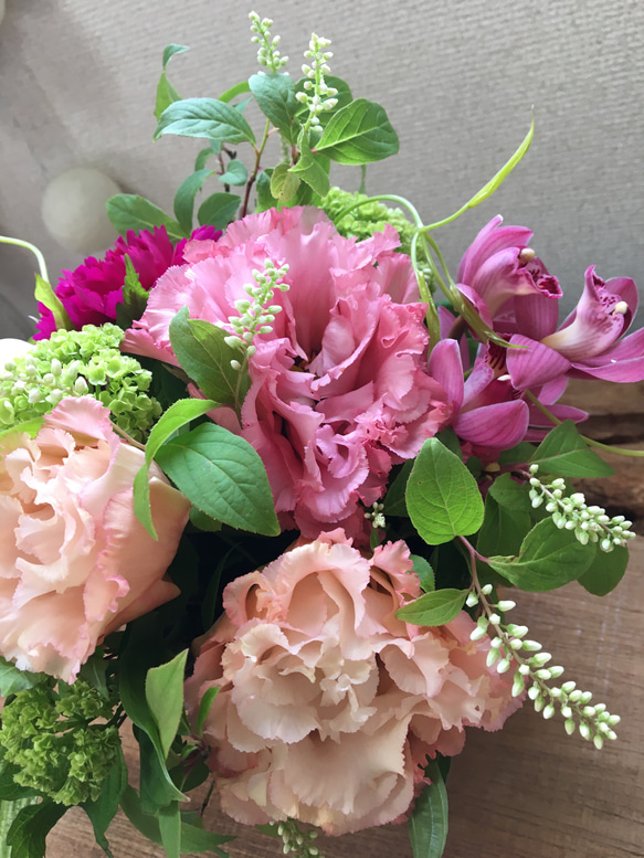 敬老の日早期注文割引送料無料　生花アレンジメント 3枚目の画像