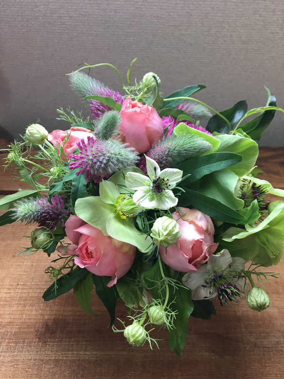 敬老の日早期注文割引送料無料　生花アレンジメント 4枚目の画像