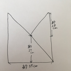 【sold】小さめおむすびバッグ（花柄ブルー） 5枚目の画像