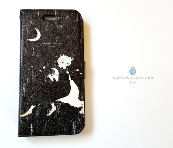 月黒王子　iPhoneケース手帳型 1枚目の画像