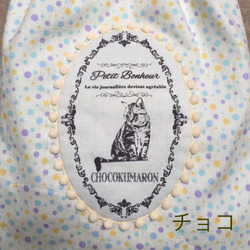 ⭐️受注生産⭐️猫柄巾着ミニBAG 2枚目の画像