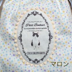 ⭐️受注生産⭐️猫柄巾着ミニBAG 4枚目の画像