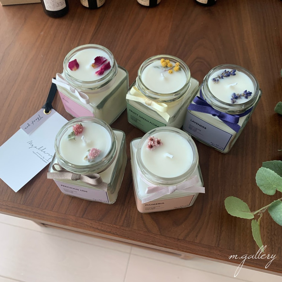 ☆新作☆【ライラック】ソイアロマキャンドル SOY CANDLE 3枚目の画像