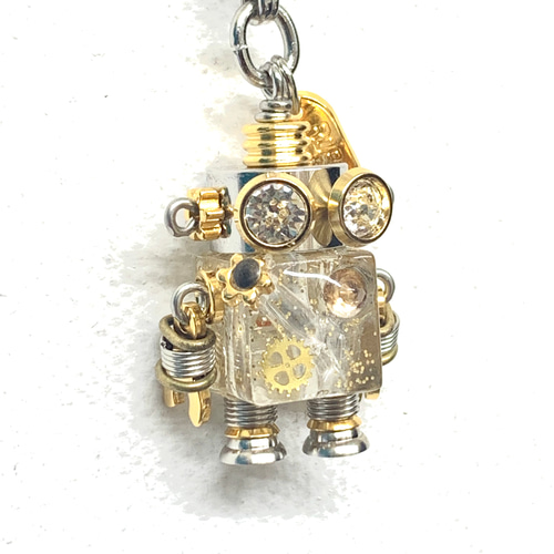 ROBOKOBO ロボ工房 ストラップ ROBOKOBOロボットチャーム ゴールドラメ その他アクセサリー RAG