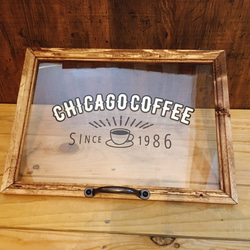 カフェ風　ショーケース　L 横2列 引き出し  (シカゴコーヒー) 3枚目の画像