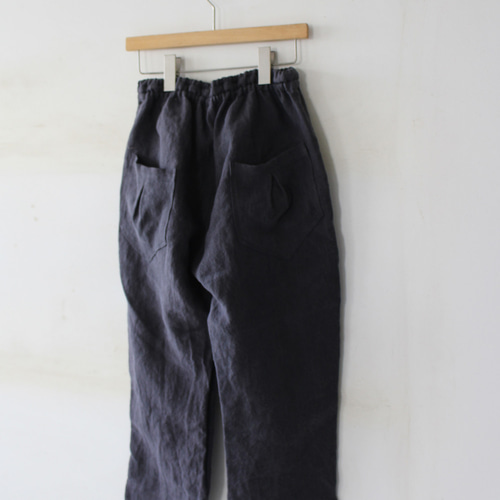 Cropped pantsクロップドパンツ4ポケット＊belgian-linen25/全