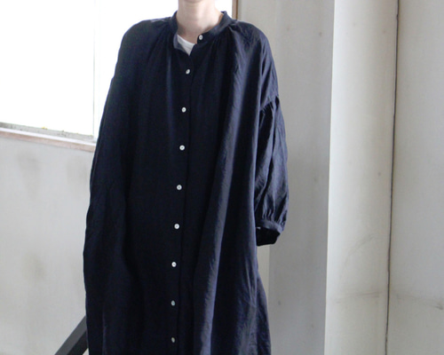 D531/IENA ロングシャツワンピース ピンタック ドロップショルダー IENA - D531/IENA ロングシャツワンピース ピンタック ドロップ