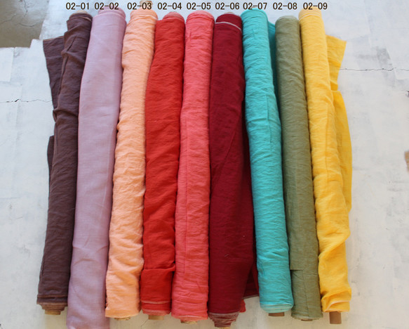 先染めlithuanian linen ドルマンスリーブワンピース /さくらピンク 4枚目の画像
