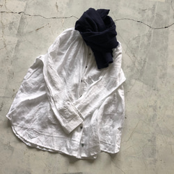 ［秋支度SETセール］LINENシャツ＆スカート　ストールセット 2枚目の画像