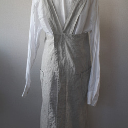 100% 立陶宛亞麻 ~ 背布/一件圍裙 ~ 不適用 第5張的照片