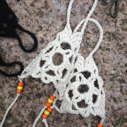 Crochet Hippie Sandals White 4枚目の画像